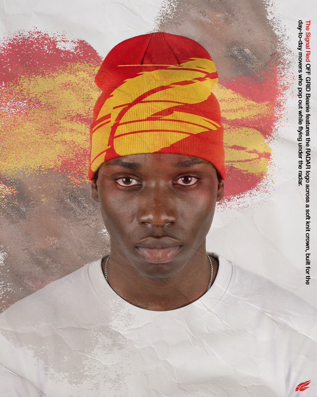 OFF GRID BEANIE - SIGNAL RED