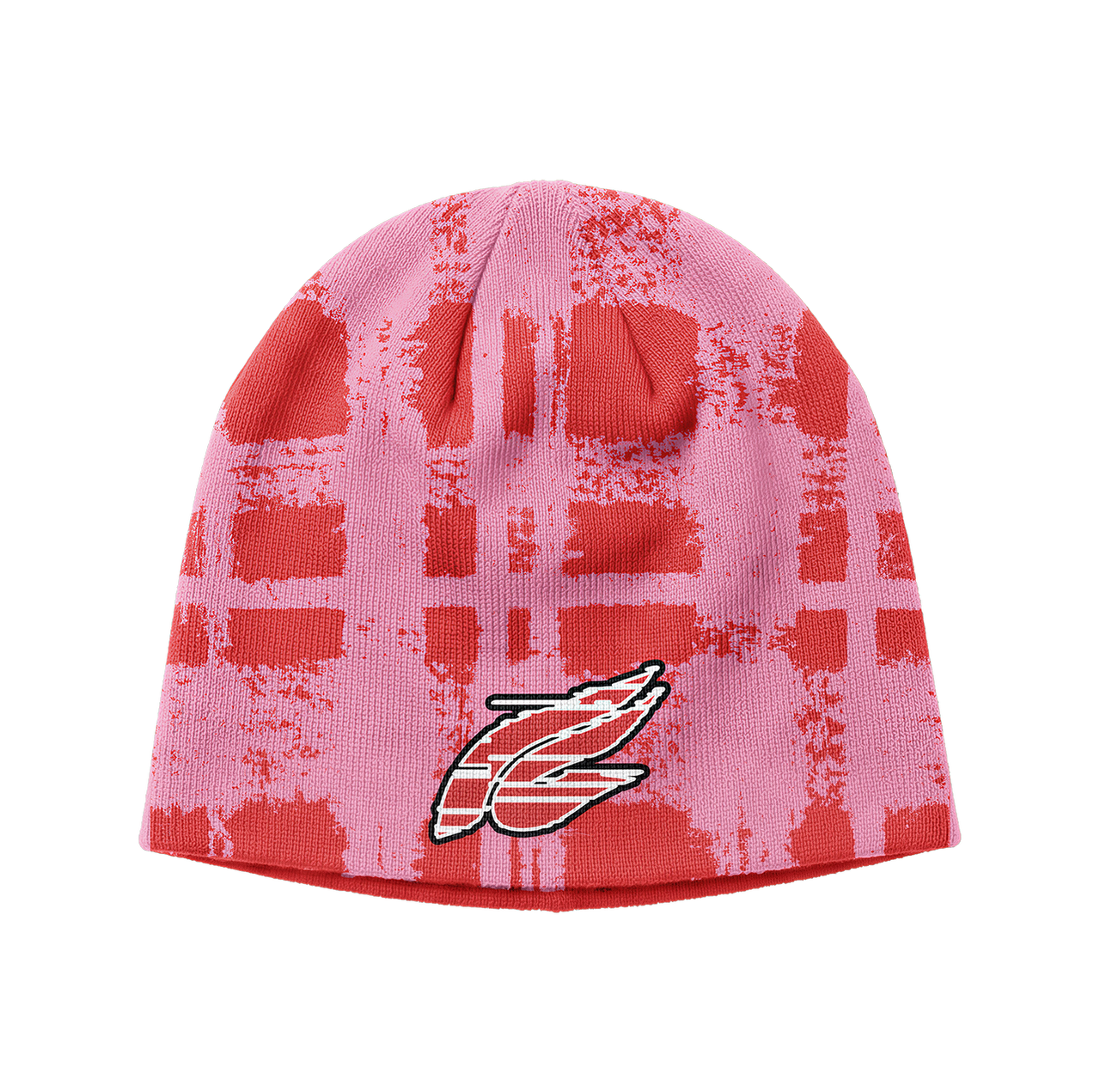 DUTTY PLAID BEANIE — BERRY