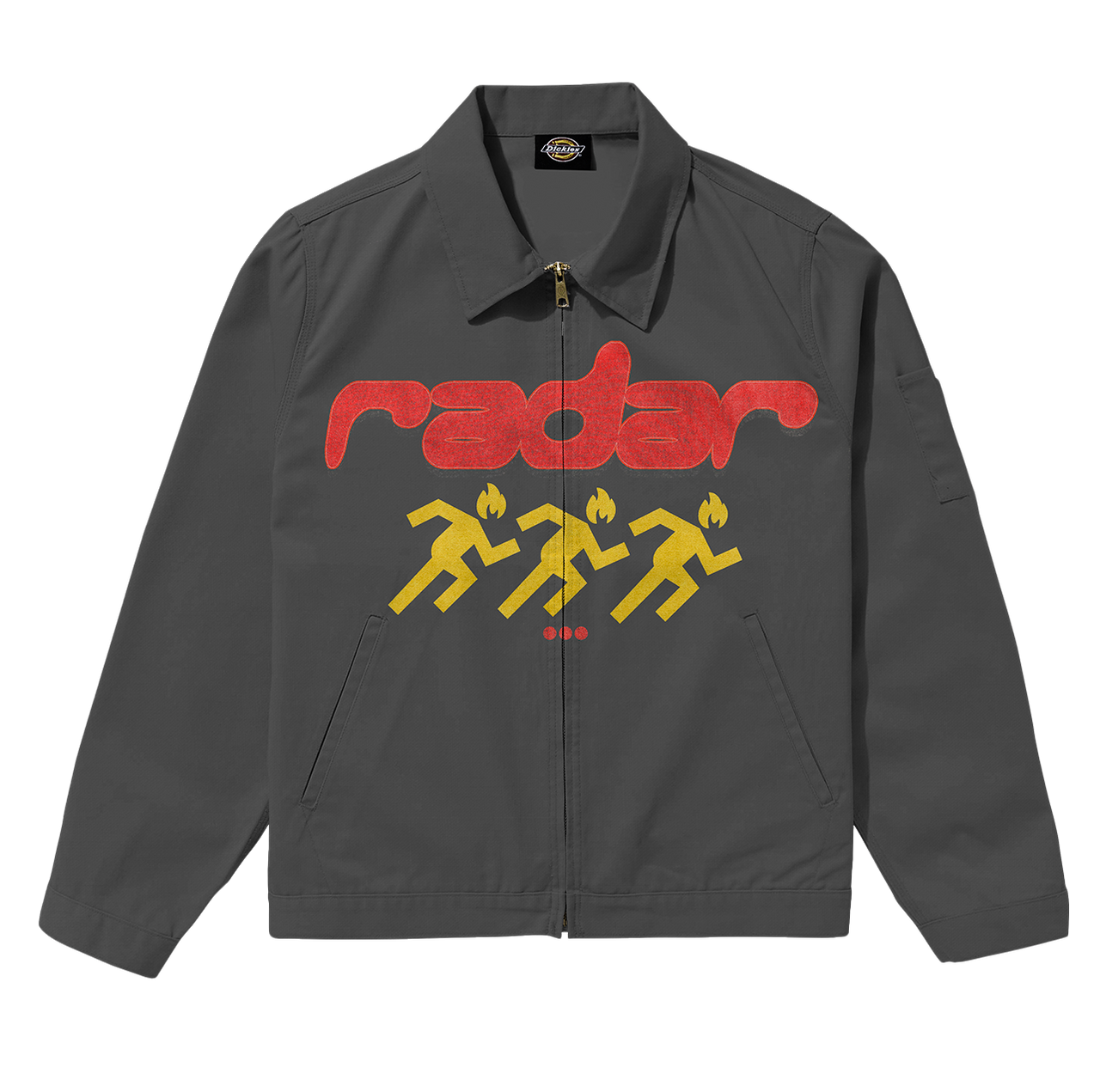 FLIGHT JACKET - RED/GOLD