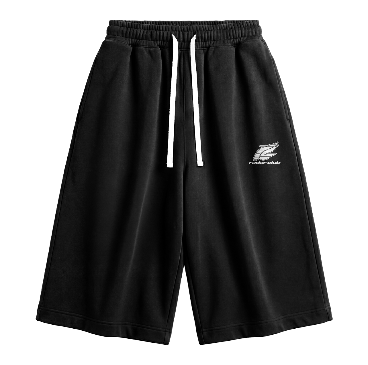 OFF GRID CROPPED SWEATPANTS — BLACK - RADARCLOTHINGCLUB