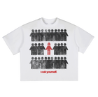 SEEK YOURSELF CROPPED TEE - WHITE