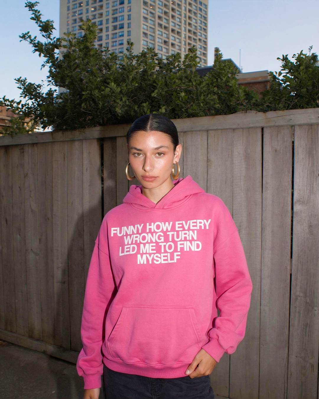 WRONG TURN HOODIE - BLOOM