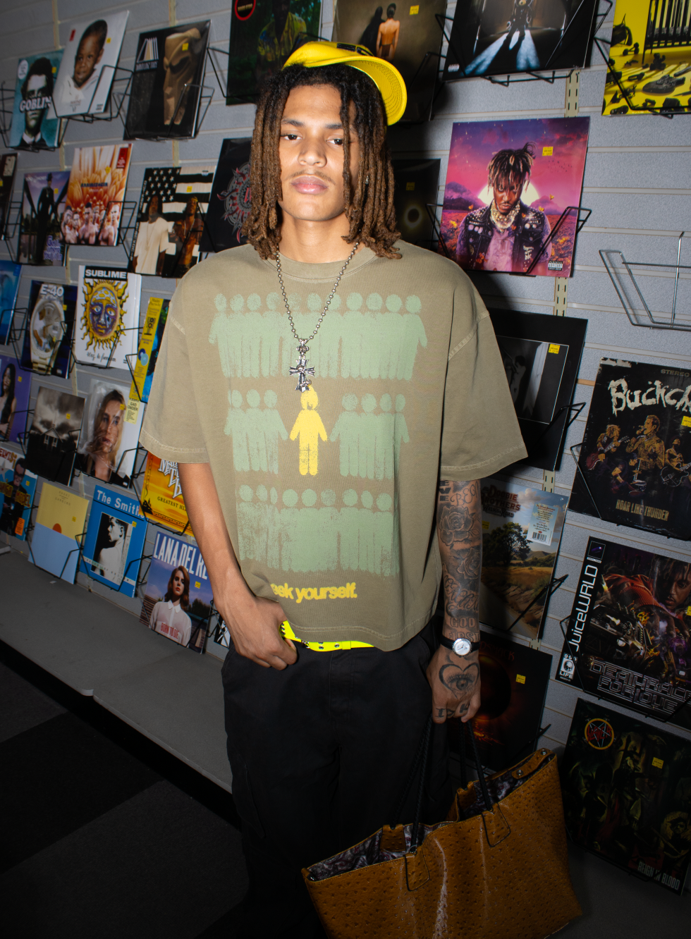 SEEK YOURSELF CROPPED TEE - FOREST