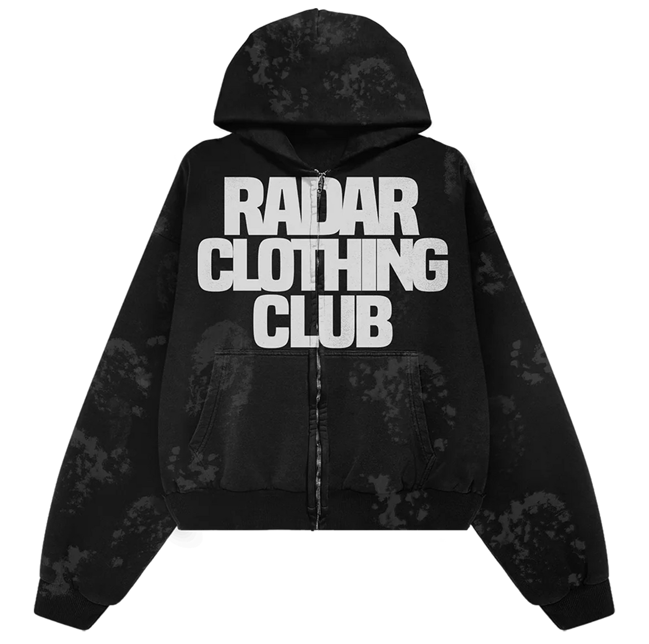 BOOTPRINT ZIP HOODIE - BLACK