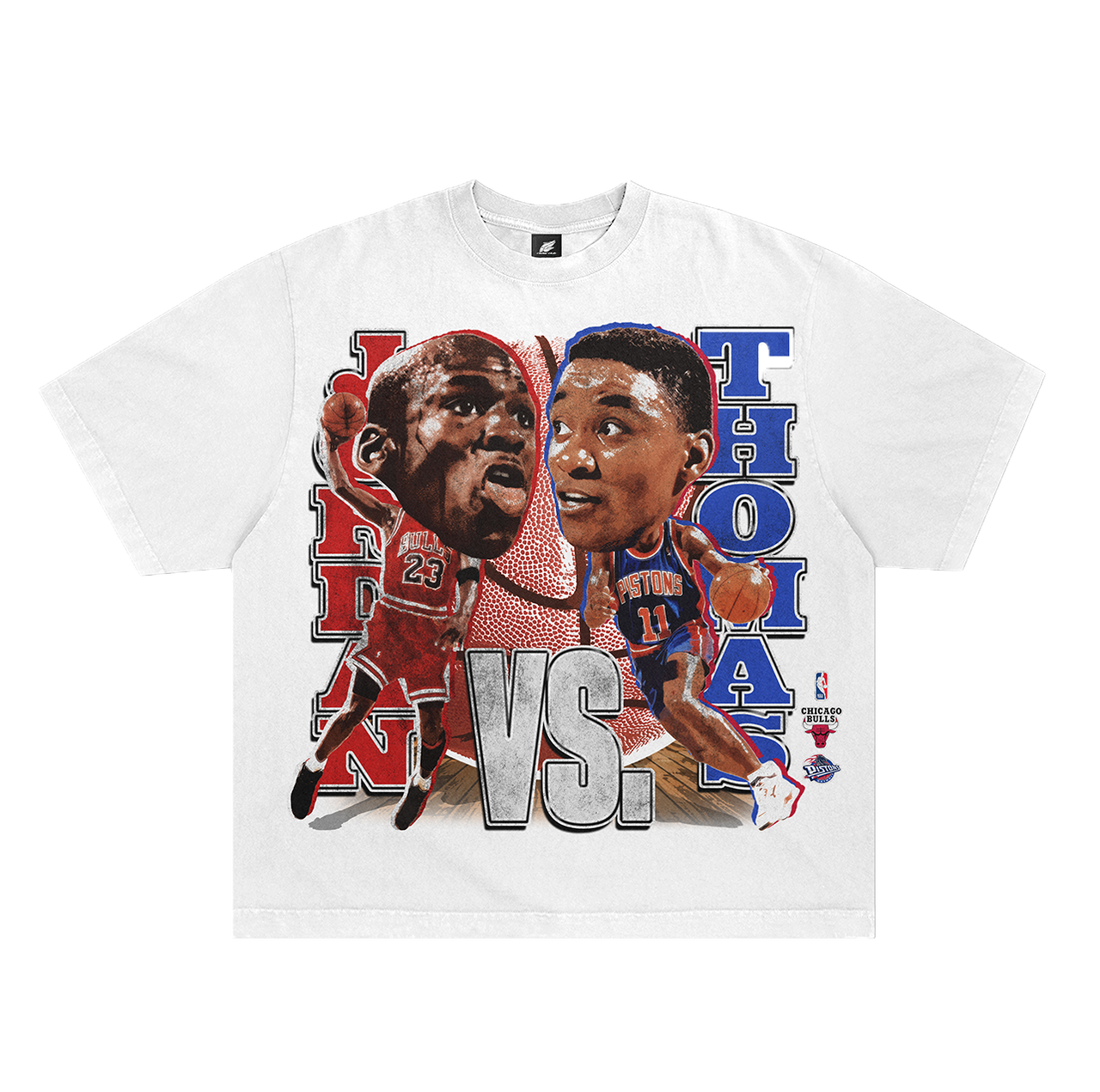 BULLS V. PISTONS RETRO TEE