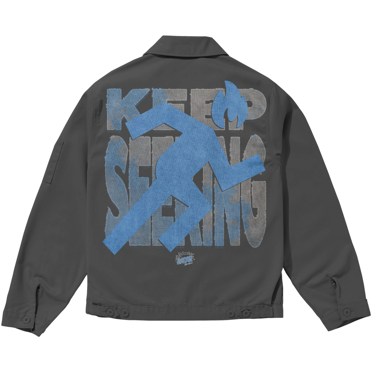 FLIGHT JACKET - BLUE/GREY