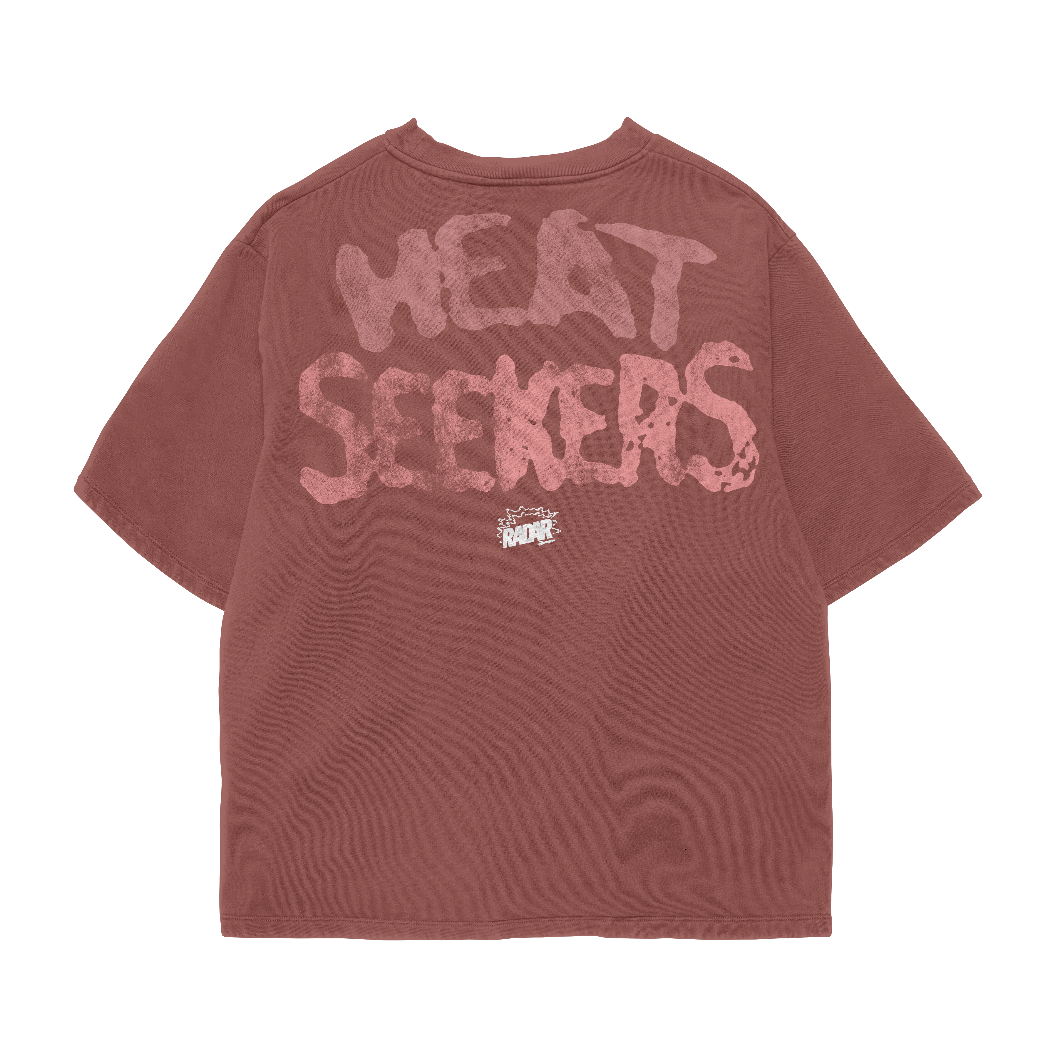 RETRO ROCKET TEE - RED/PINK