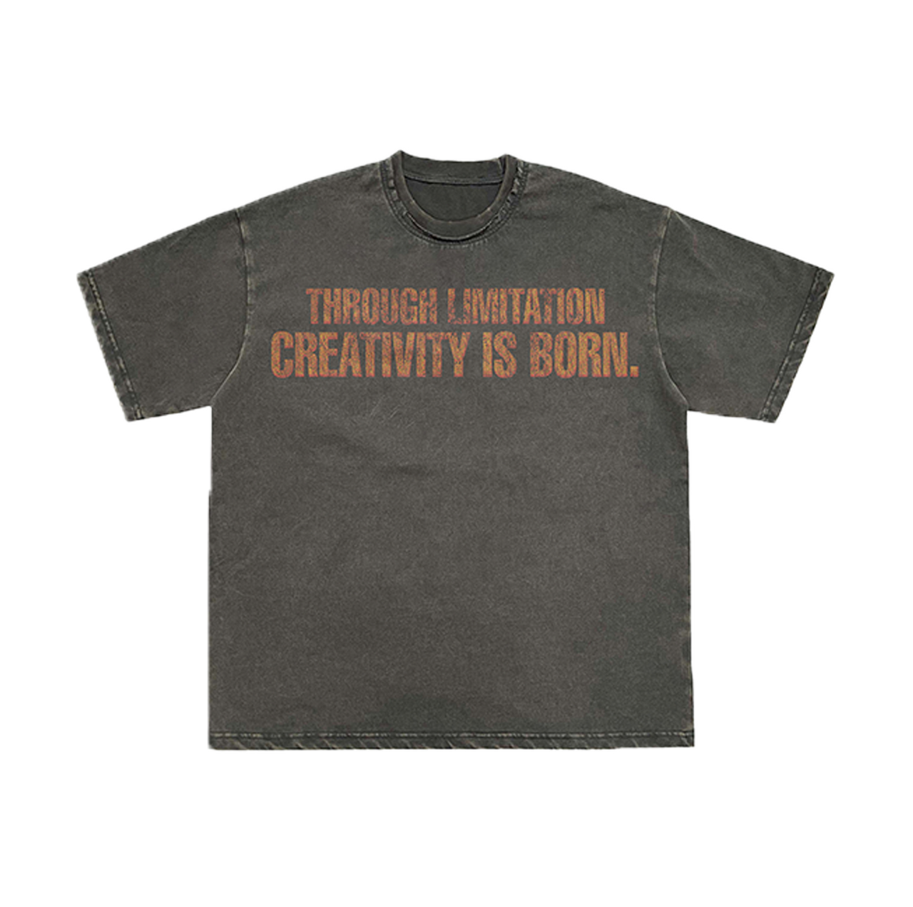 "LIMITATION" DOUBLE NECK TEE