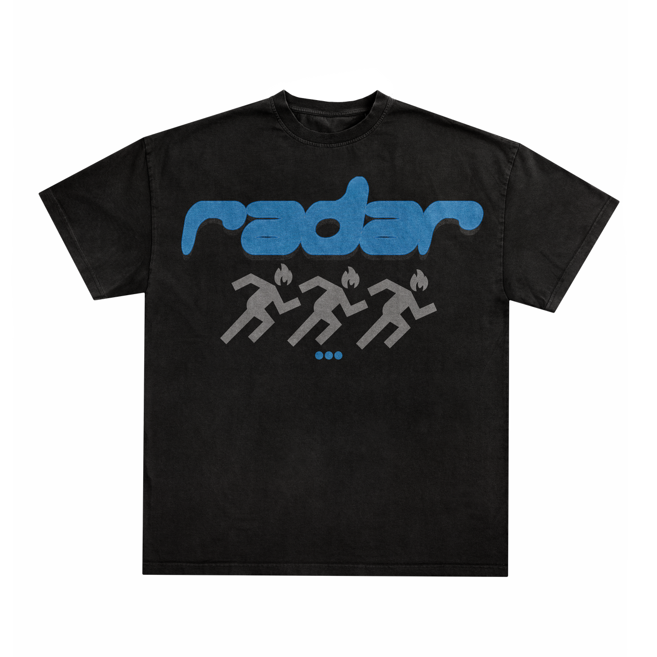 "KEEP SEEKING" TEE - BLUE/GREY