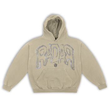 FRAYED ESSENTIAL HOODIE "EGG NOG"