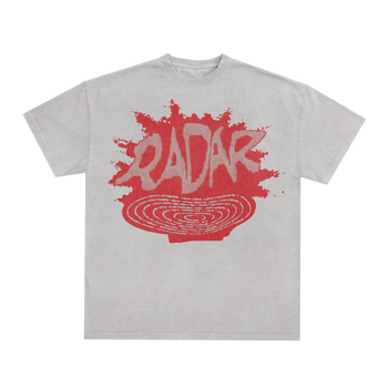WARPED SIGNAL TEE - RED