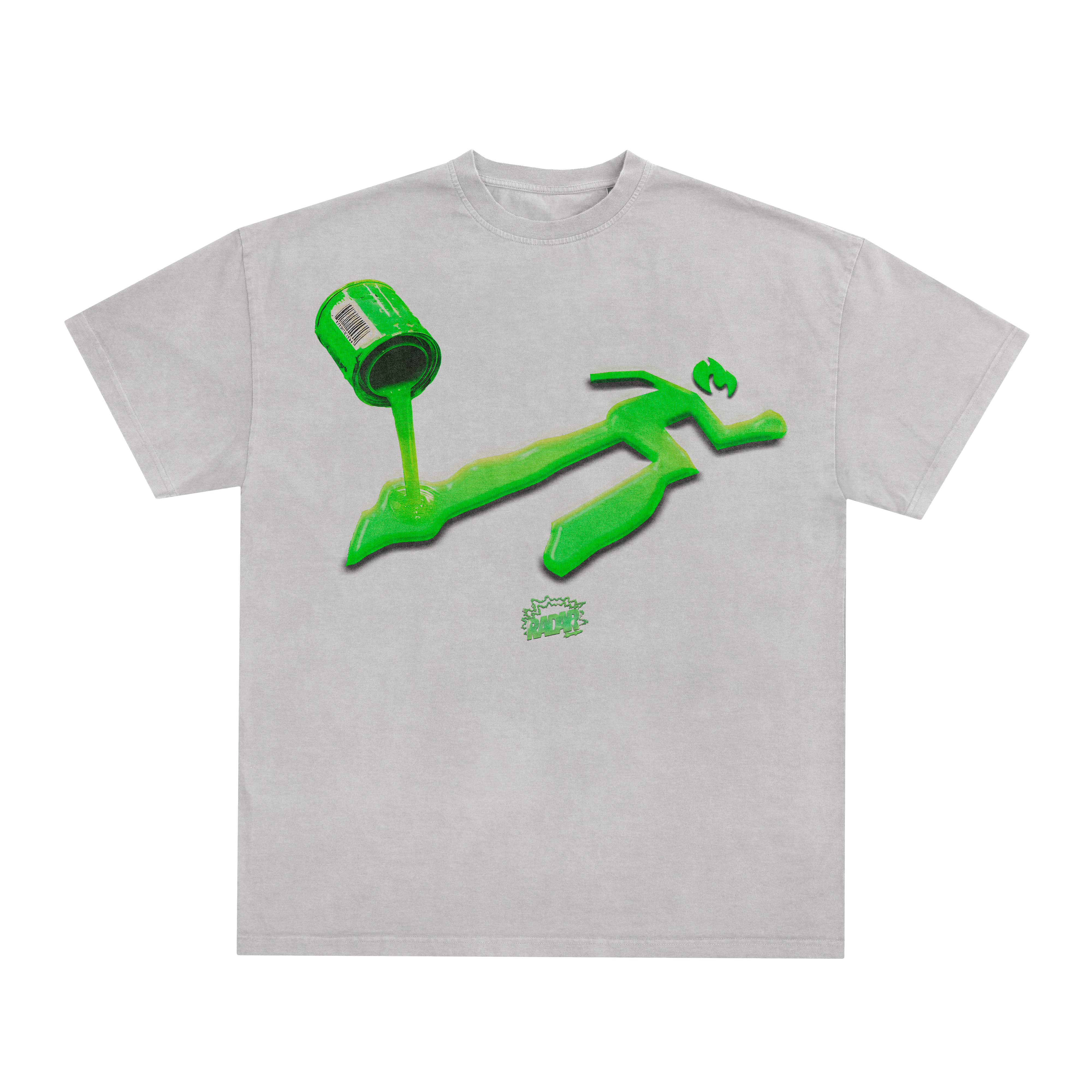 PAINT SPILL TEE - GOO GREEN