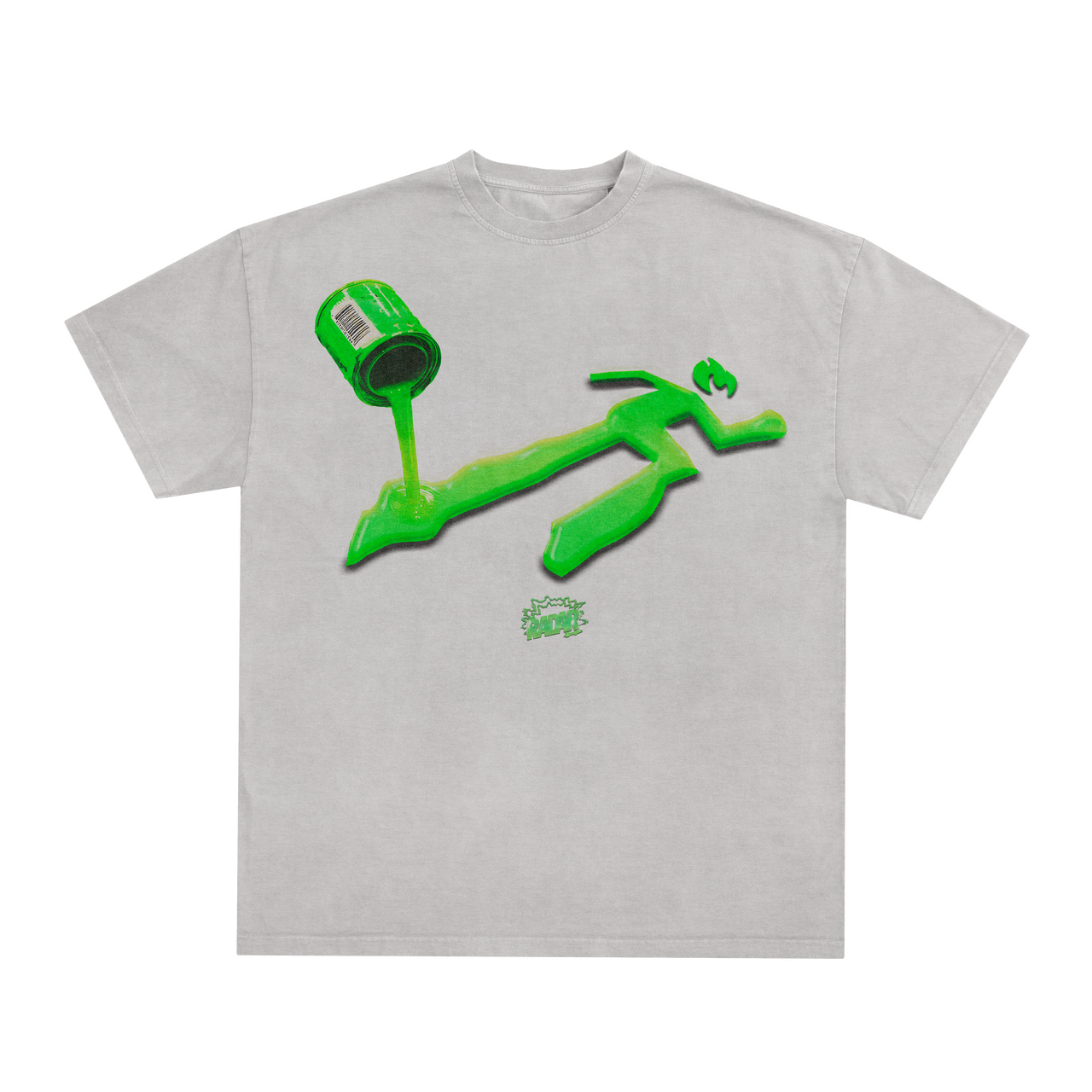 PAINT SPILL TEE - GOO GREEN
