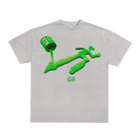 PAINT SPILL TEE - GOO GREEN