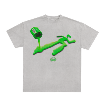 PAINT SPILL TEE - GOO GREEN