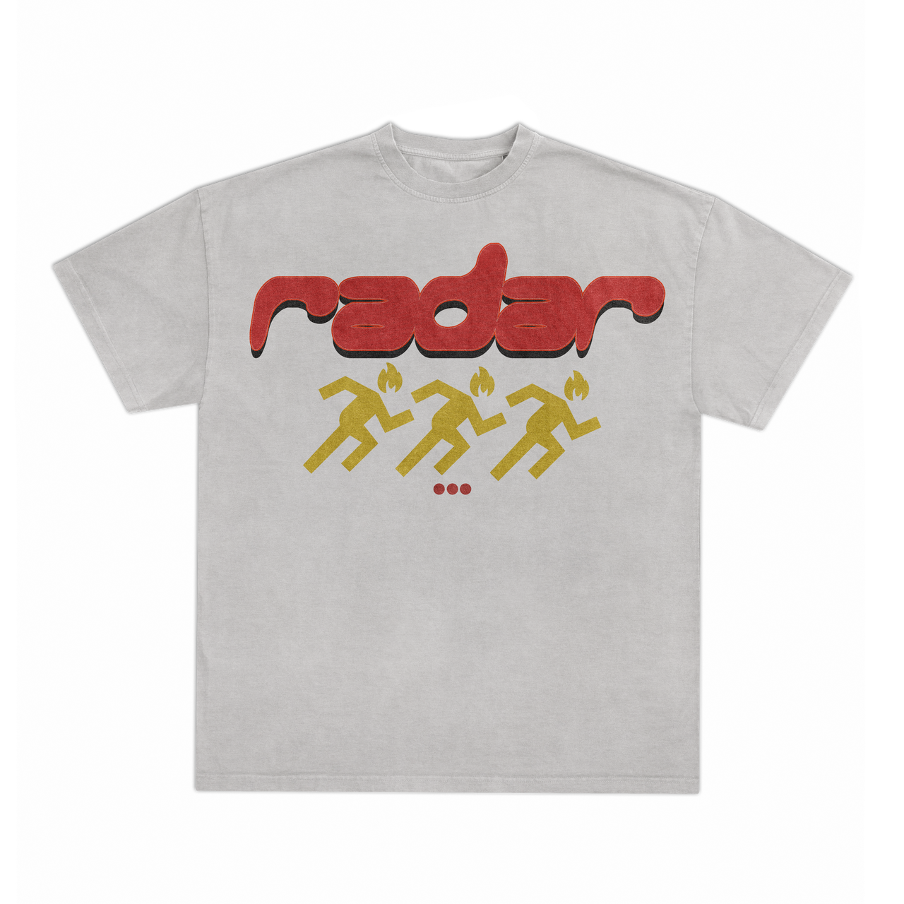 "KEEP SEEKING" TEE - RED/GOLD
