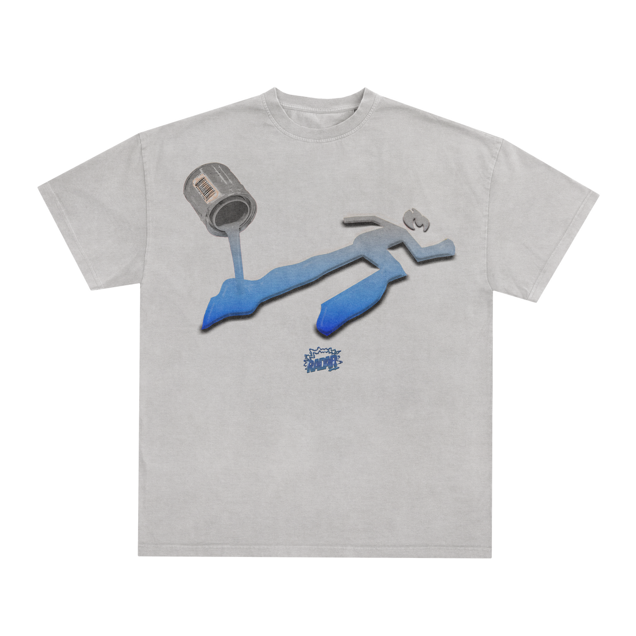 PAINT SPILL TEE - COBALT BLUE