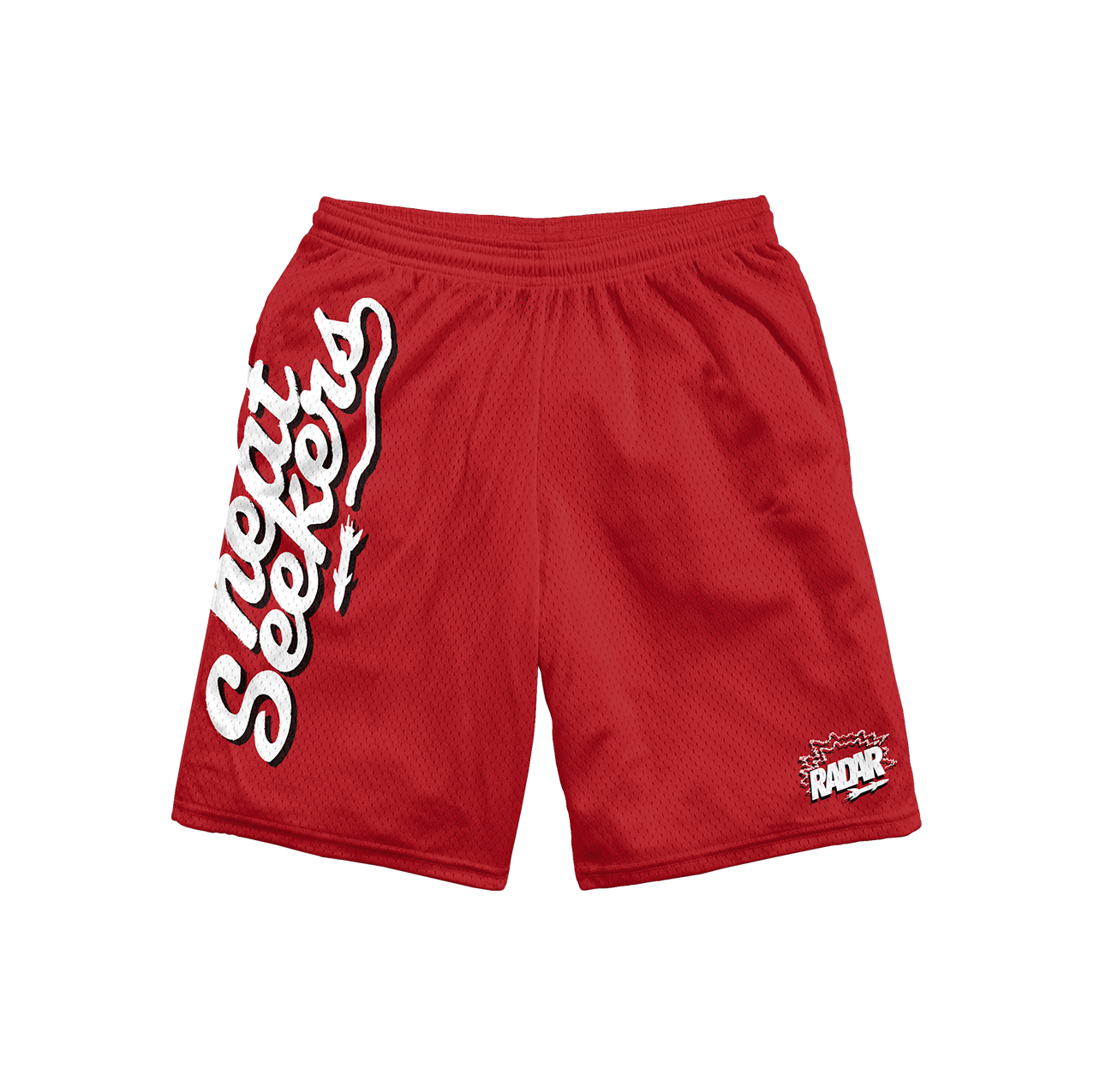 "HEAT SEEKER" MESH SHORTS - CRIMSON