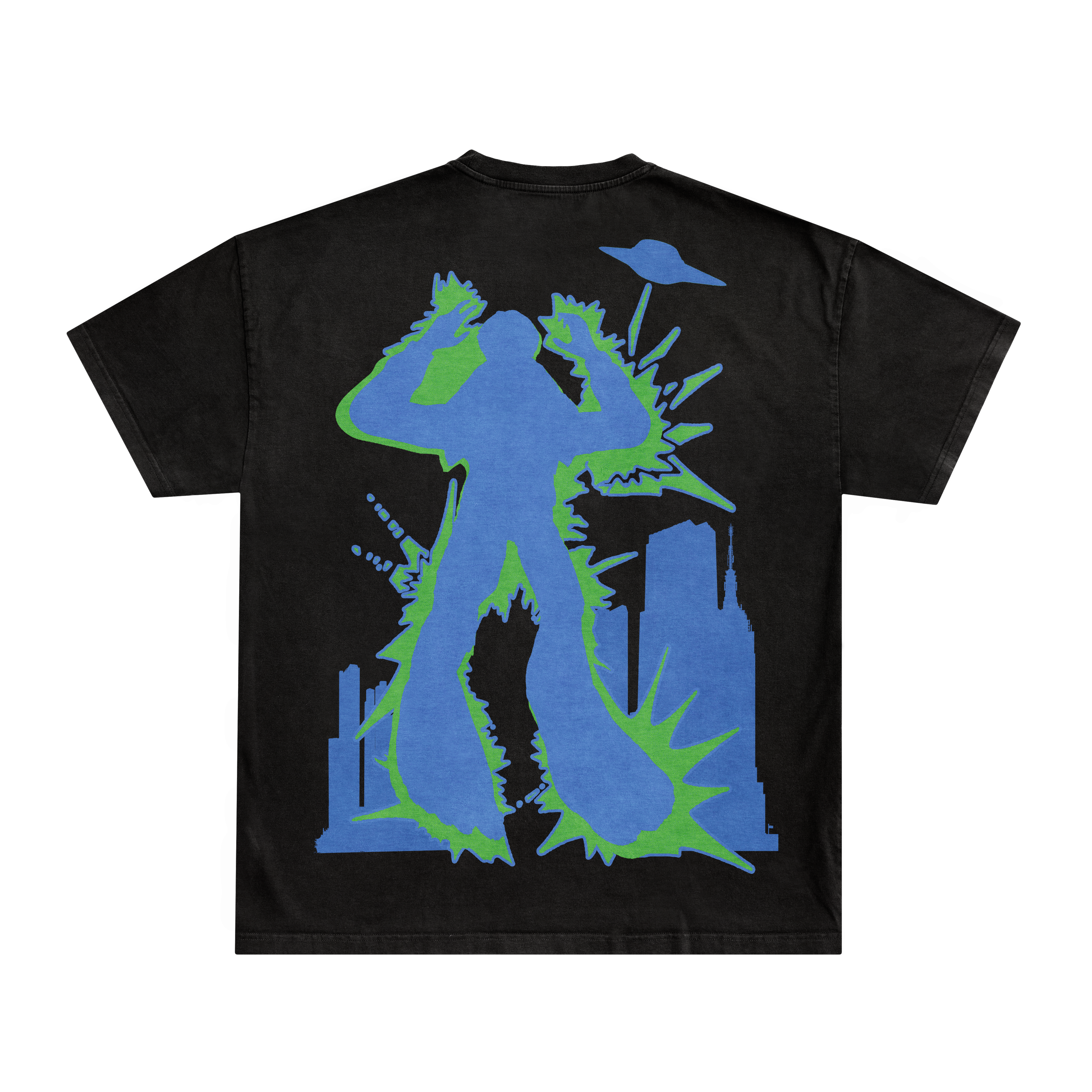 EXTRATERRESTRIAL WARPATH TEE - BLUE/GREEN