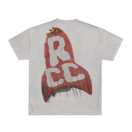 RADAR ROCKET SKETCH TEE - RED