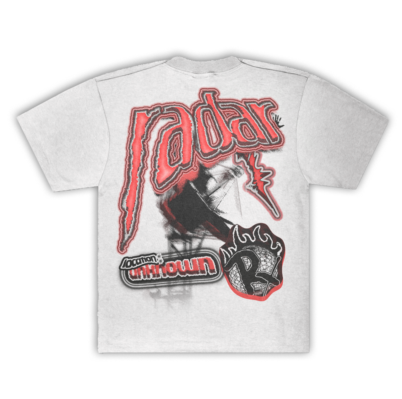 UNDER THE RADAR V2 TEE "FLAME RED"