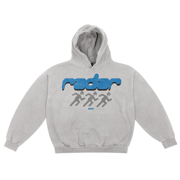 "KEEP SEEKING" HOODIE - BLUE/GREY