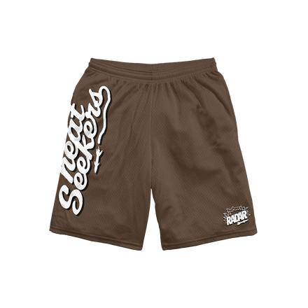 "HEAT SEEKER" MESH SHORTS - CACAO