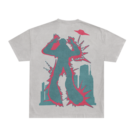 EXTRATERRESTRIAL WARPATH TEE - BLOSSOM/TEAL