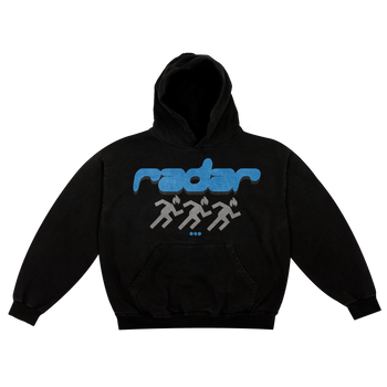 "KEEP SEEKING" HOODIE - BLUE/GREY