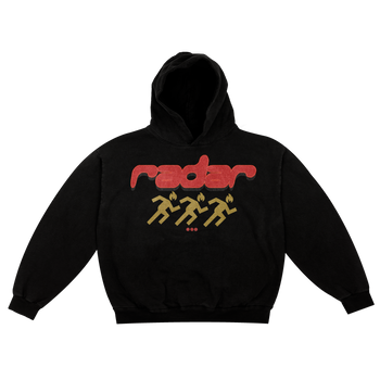"KEEP SEEKING" HOODIE - RED/GOLD
