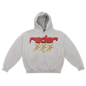 "KEEP SEEKING" HOODIE - RED/GOLD