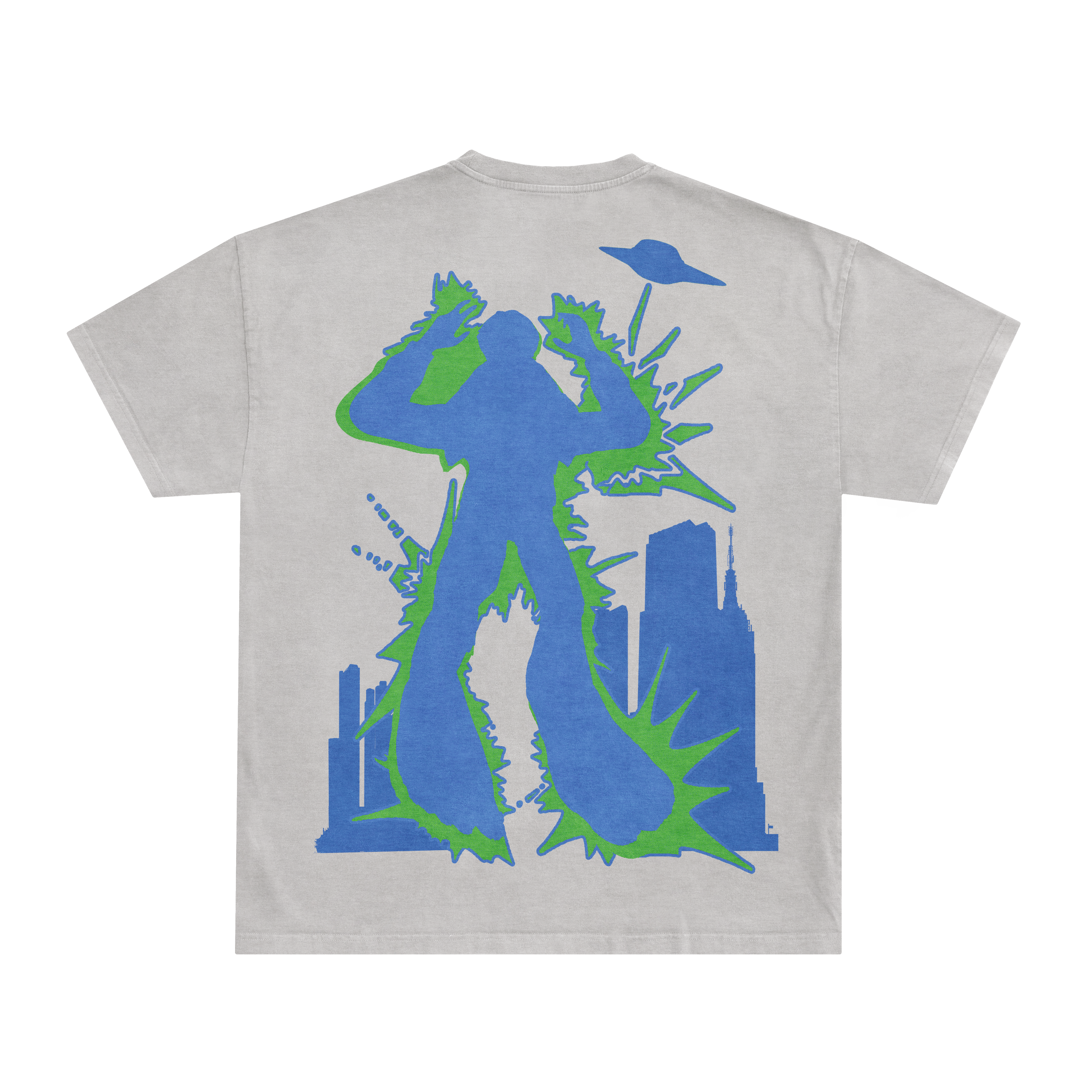 EXTRATERRESTRIAL WARPATH TEE - BLUE/GREEN