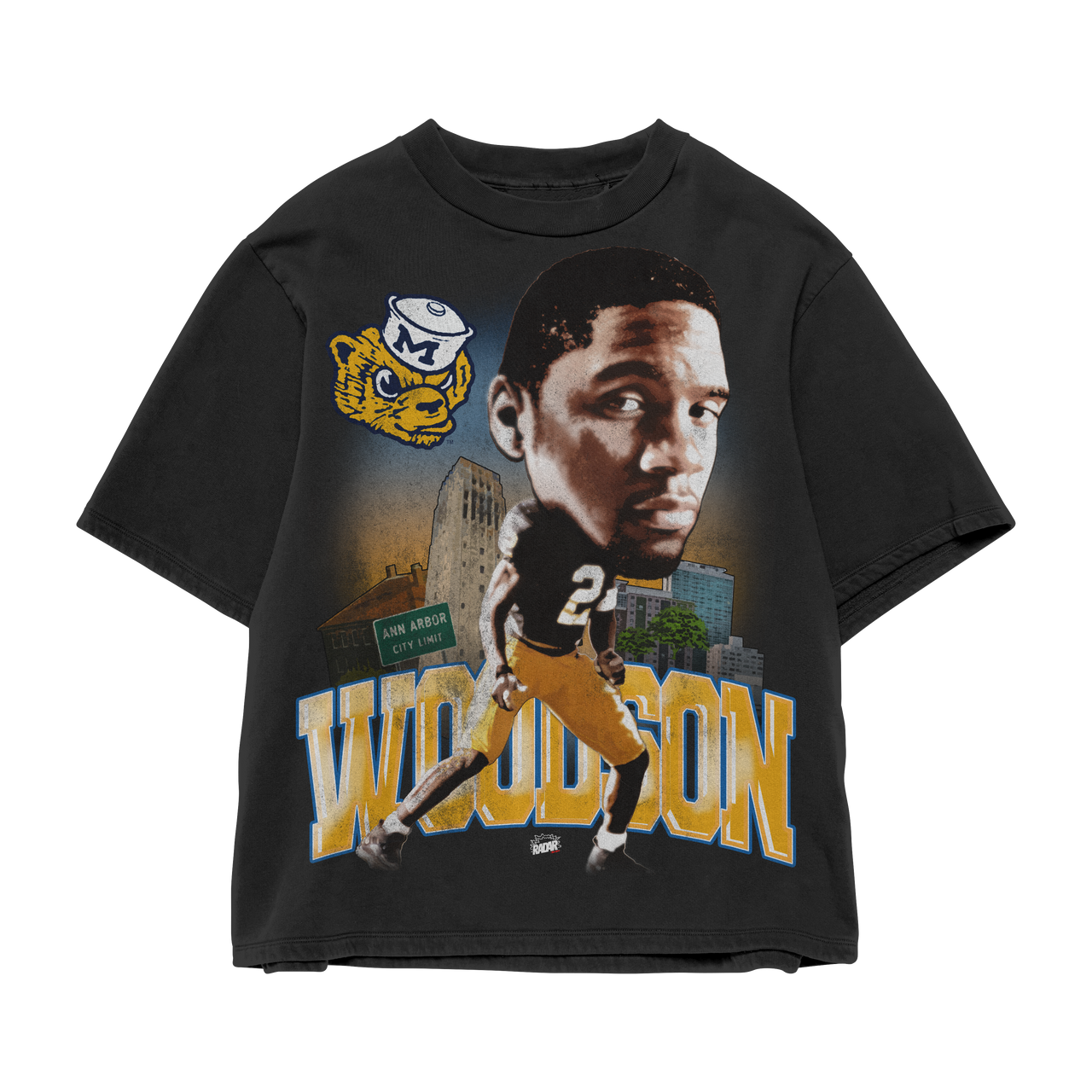CHARLES WOODSON - BIG HEAD WOLVERINES TEE