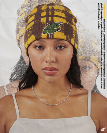 DUTTY PLAID BEANIE — RIPE