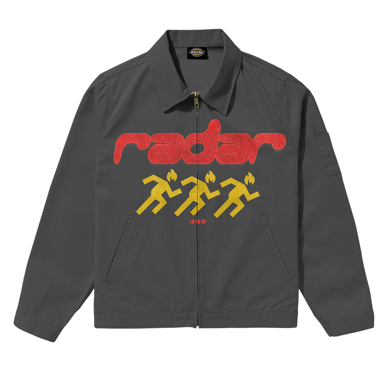 FLIGHT JACKET - RED/GOLD