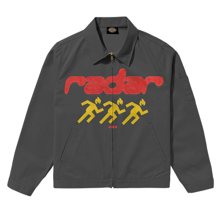 FLIGHT JACKET - RED/GOLD