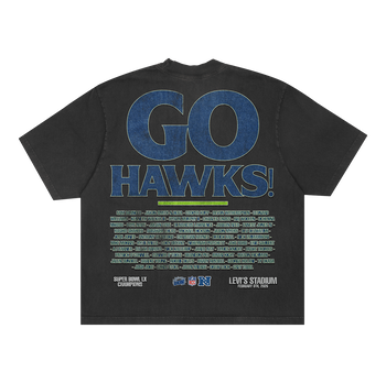 "GO HAWKS" CHAMPS TEE
