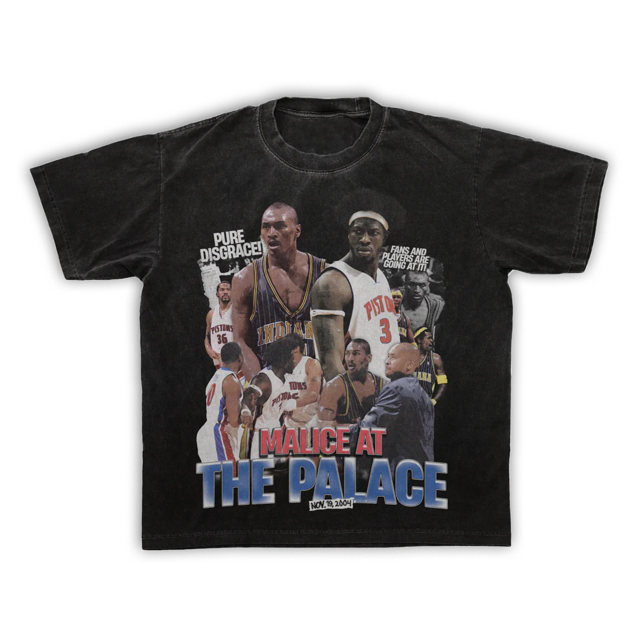 "MALICE AT THE PALACE" ACID WASHED TEE