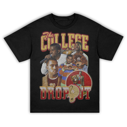 "COLLEGE DROPOUT" THROWBACK TEE