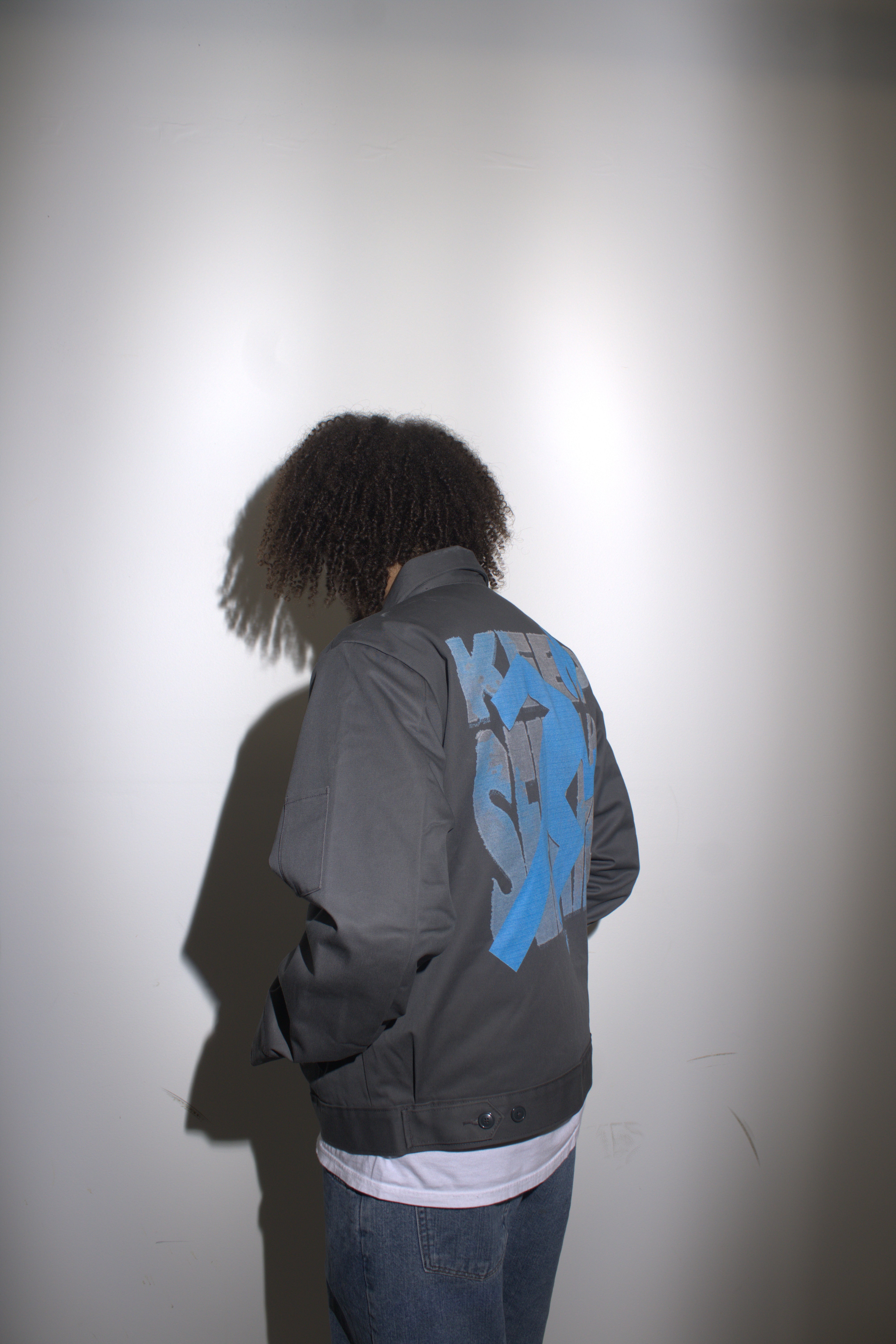 FLIGHT JACKET - BLUE/GREY