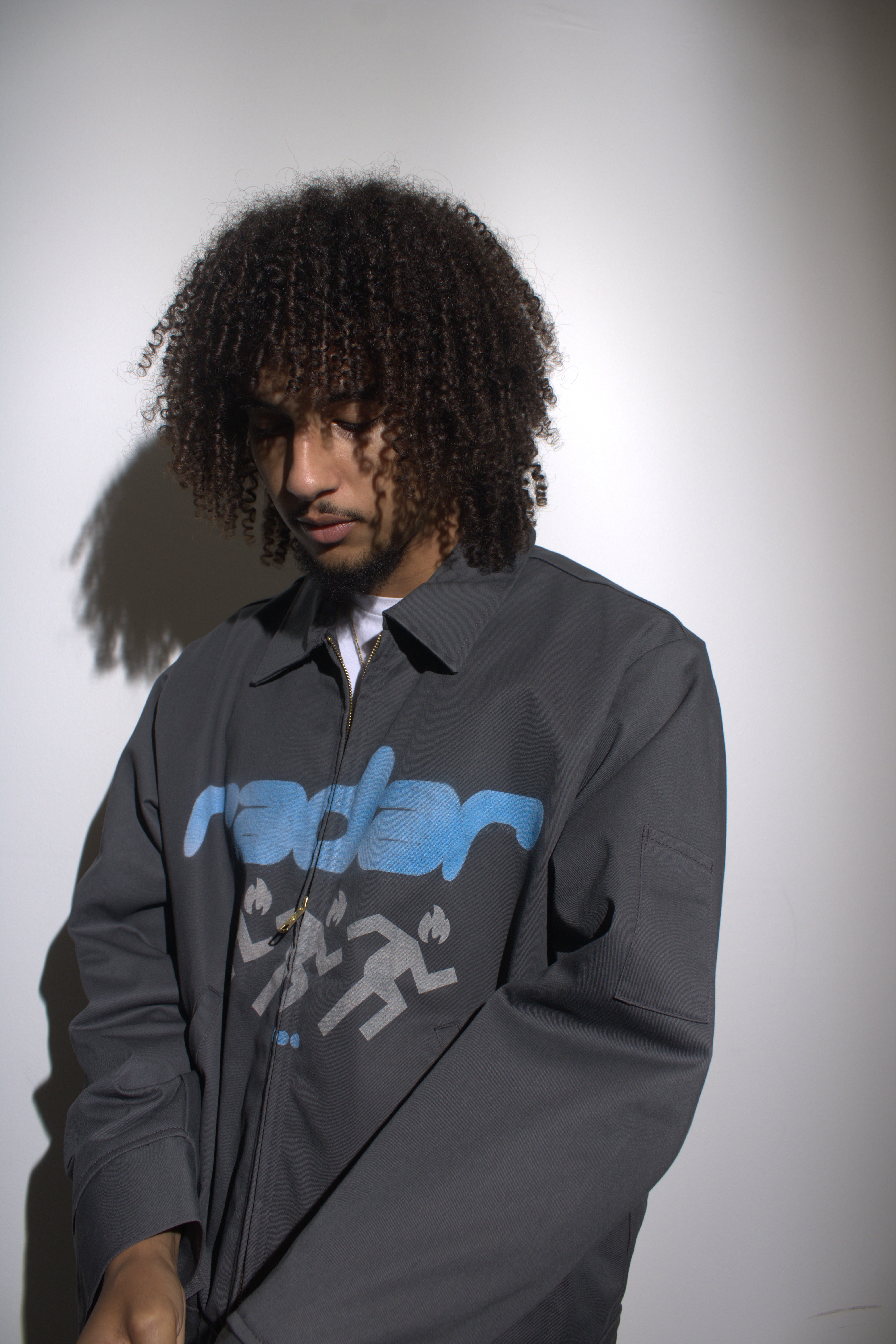 FLIGHT JACKET - BLUE/GREY