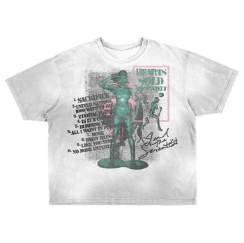 HEARTS SOLD SEPARATELY TEE - CROPPED DISTRESSED