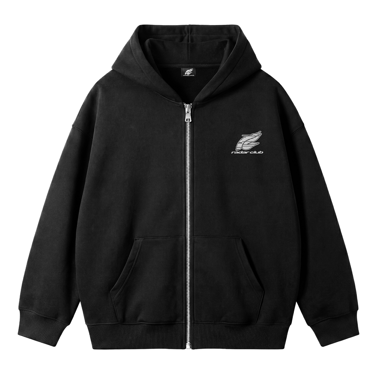 OFF GRID ZIP HOODIE - BLACK