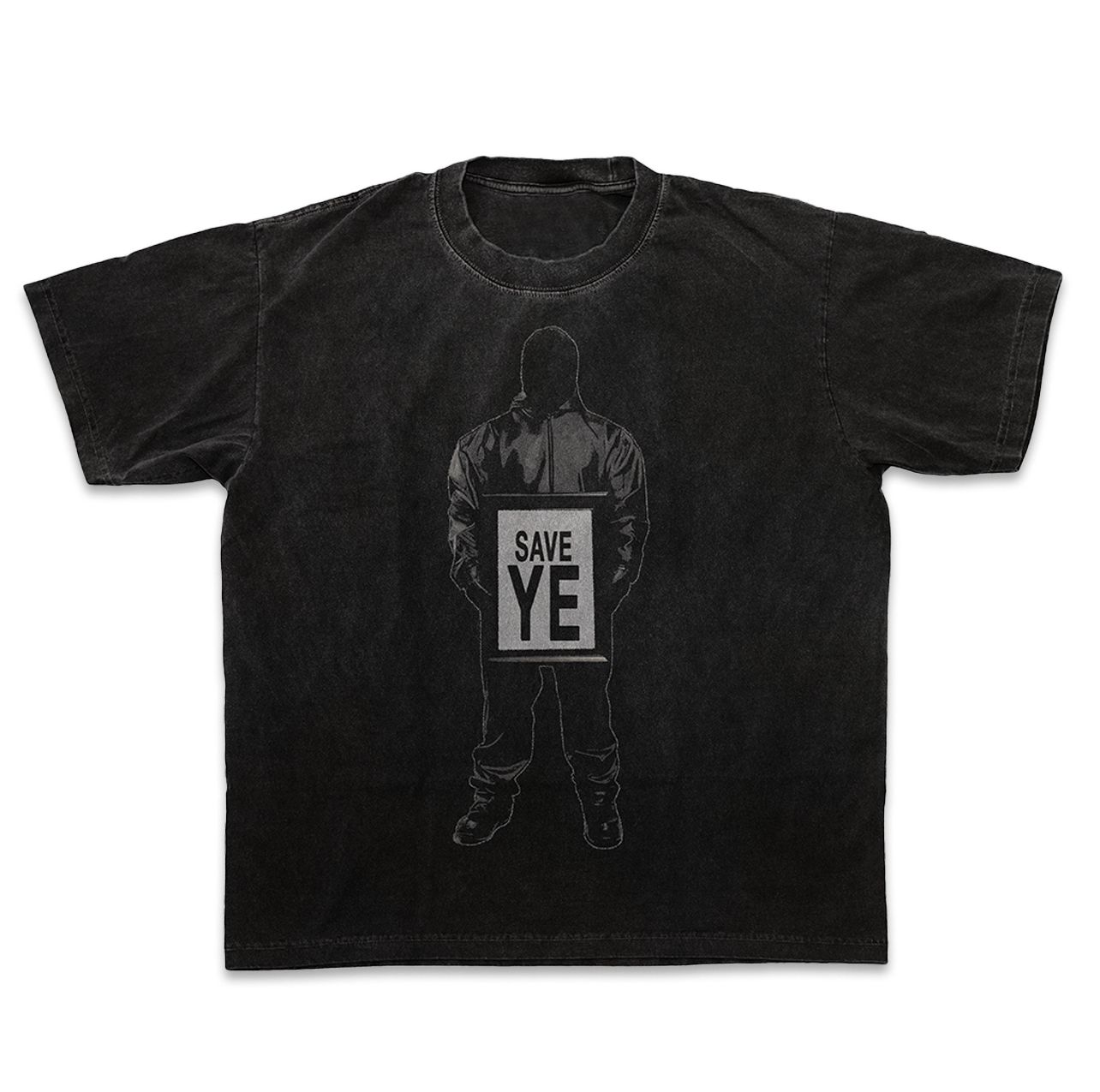 "YE SAVED ME" ACID WASHED TEE