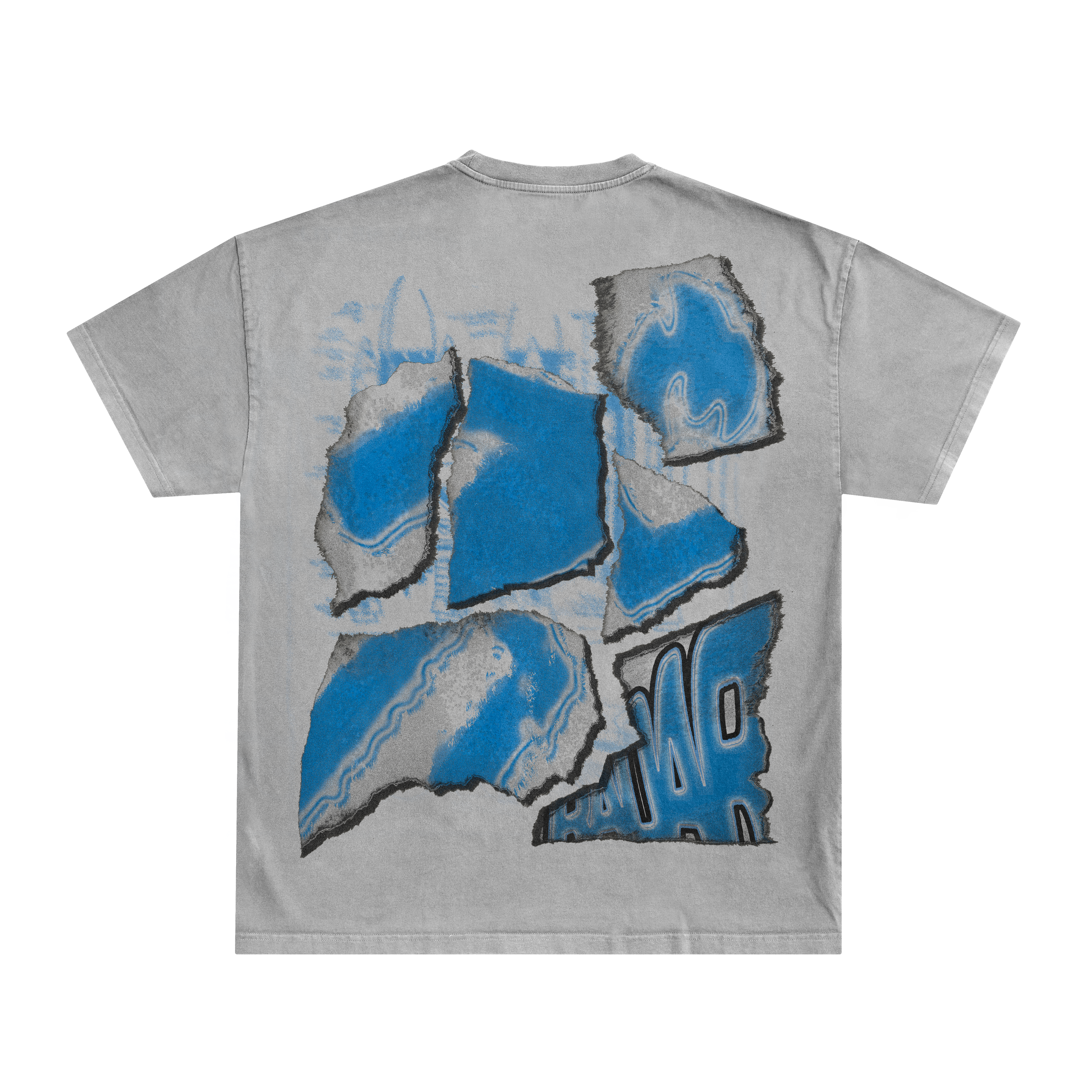 UNDER THE RADAR TEE V3 - "VORTEX BLUE"