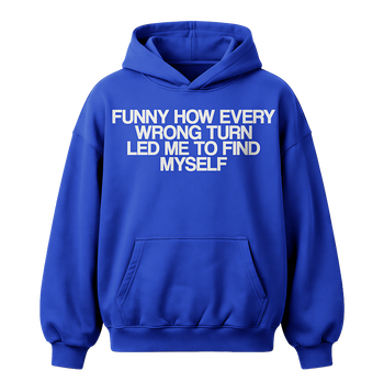 WRONG TURN HOODIE - AZURE