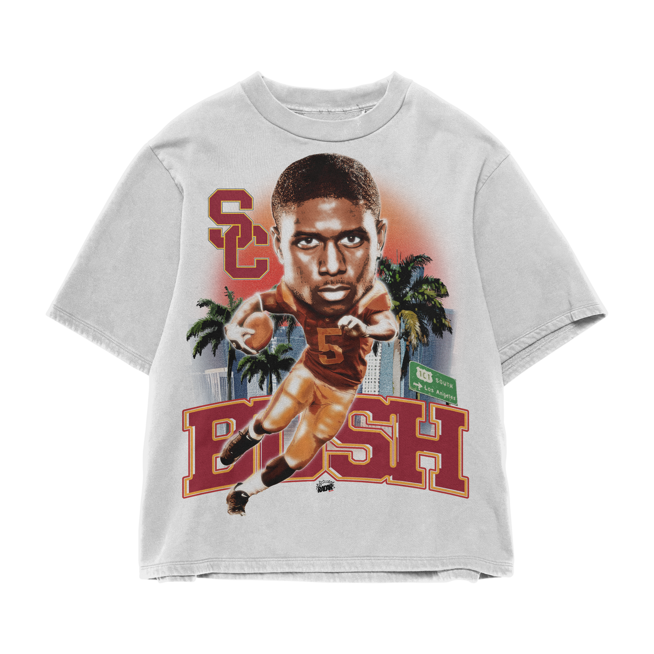 REGGIE BUSH - BIG HEAD TROJANS TEE