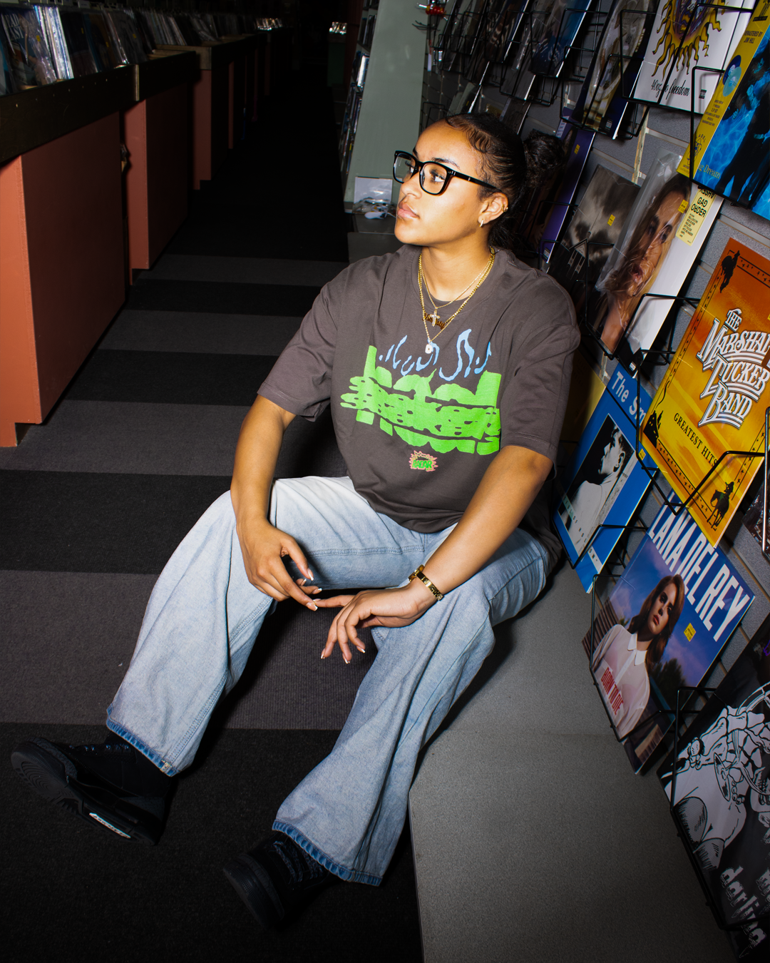 SEEKER SUMMER TEE -GREEN/BLUE