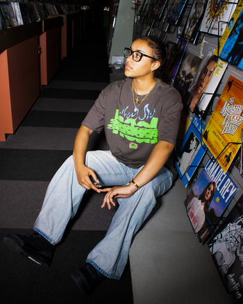 SEEKER SUMMER TEE -GREEN/BLUE