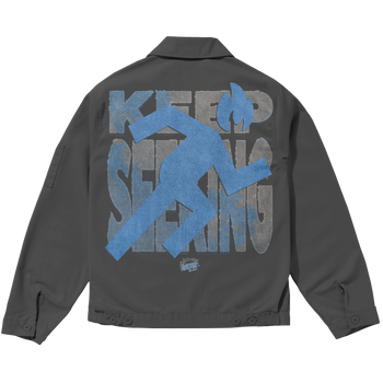 FLIGHT JACKET - BLUE/GREY
